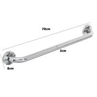 Alça De Apoio Kit 9 Unidades Barra Inox 70cm Acessibilidade Idoso Gestante Banheiro - 3