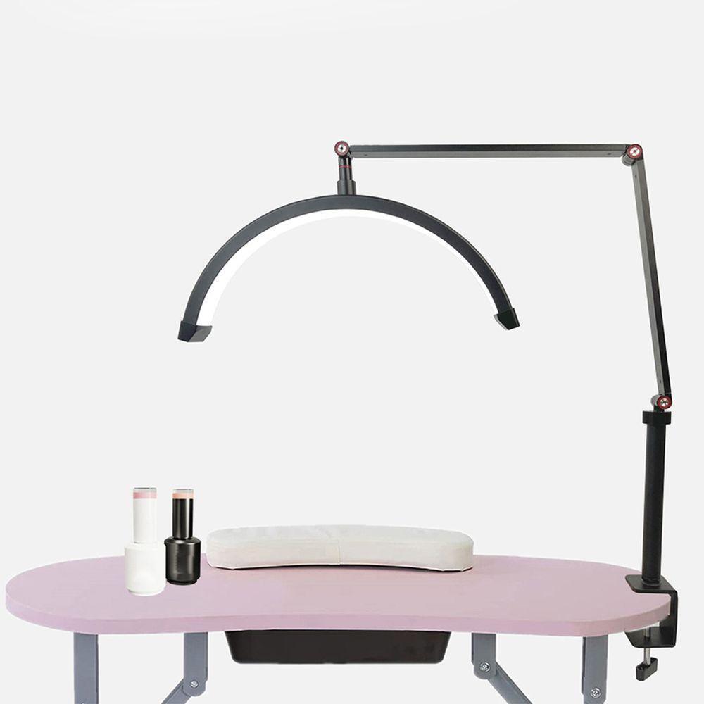 Luminaria Estetica Spa Salao De Beleza Arco Meia Lua 3 Tons Suporte Celular Mesa Limpeza De Pele - 7