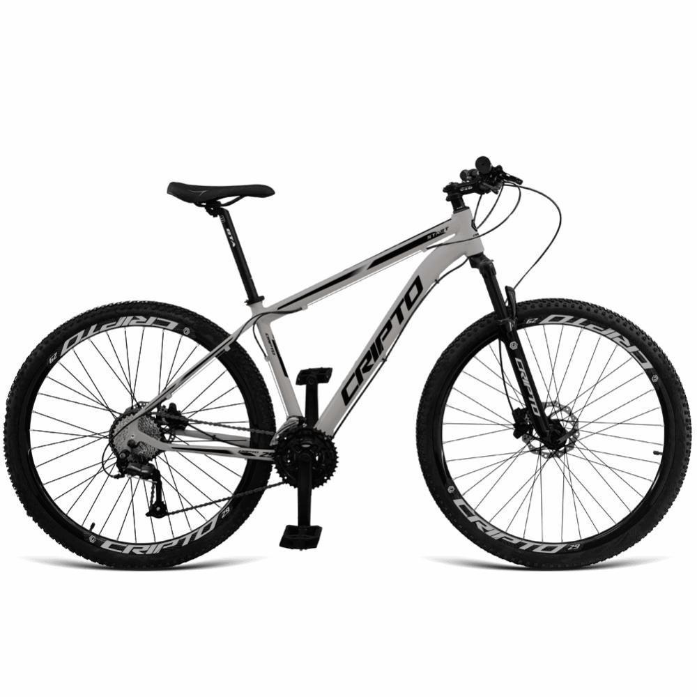 Bicicleta Aro 29 Cripto 27v Alivio Freio Hidraulico Trava K7 - Prata-preto - 15" Prata-preto - 1