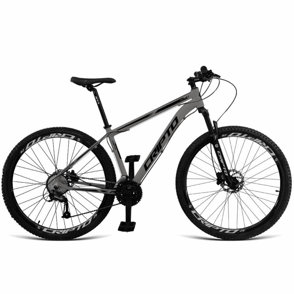 Bicicleta Aro 29 Cripto 24v Acera Freio Hidraulico Trava-k7 - Grafite-preto - 15" Grafite-preto - 1