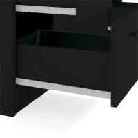 Mesa De Escritório Ditália 7 Gavetas Pe-100 Preta - 3