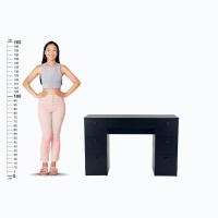 Mesa De Escritório Ditália 7 Gavetas Pe-100 Preta - 5