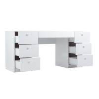 Mesa de Escritório Ditália 7 Gavetas Pe-100 Branca - 2