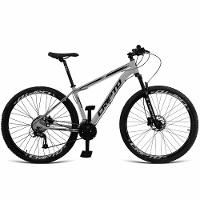 Bicicleta Aro 29 Cripto 24 Vel Freios Hidráulico E Suspensão - Prata-preto - 15" Prata-preto - 1