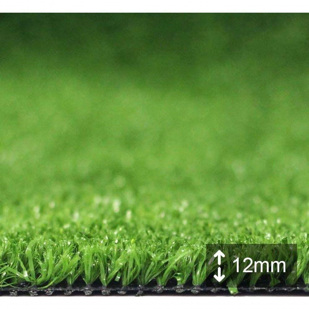 Tapete De Grama Sintética Decoração 12mm Verde 2m² (2m X 1m) - 9