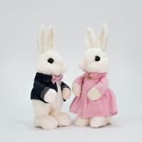 Casal De Coelhos De Páscoa Enfeite Decoração Coelhinhos 20cm - 3