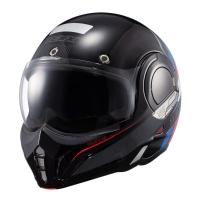 Capacete Texx Esc Stratos 180 Journey Pret Azul Verm 56 [f016]