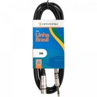 Cabo Para Microfone Hayonik Linha Brasil Xlr(f) X P10 3m Preto [f003] - 1