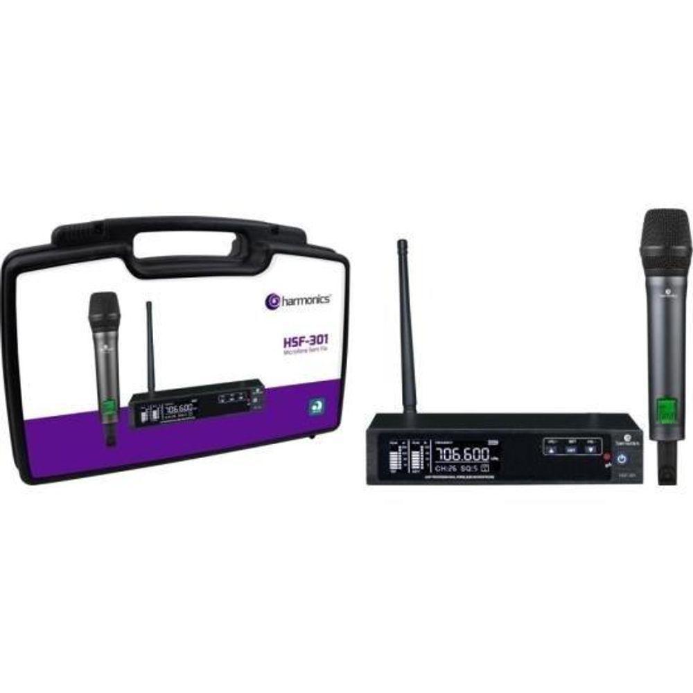 Microfone Sem Fio Harmonics Hsf-300 Simples [f002] - 1