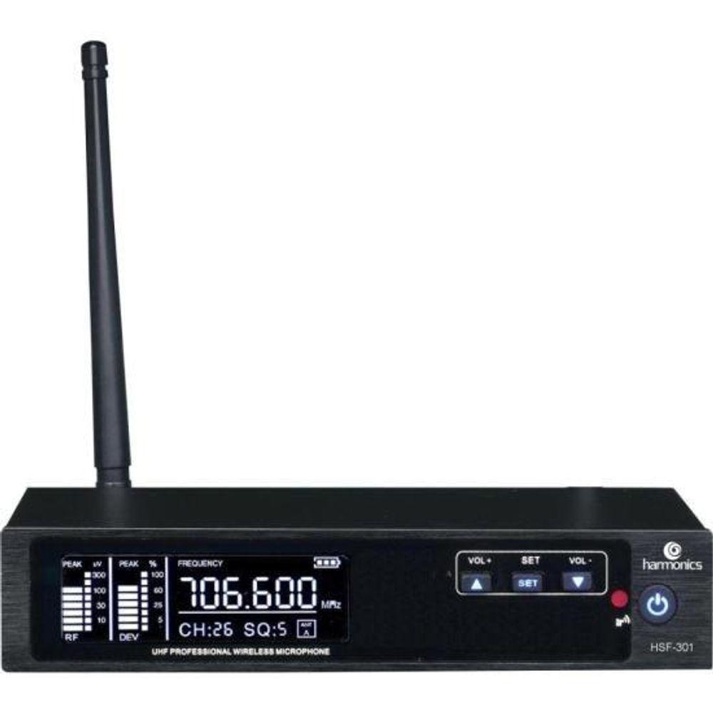 Microfone Sem Fio Harmonics Hsf-300 Simples [f002] - 2