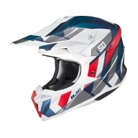 Capacete Hjc Off I50 Vanish Branco Azul E Vermelho 60 [f016] - 1