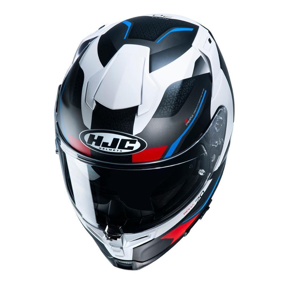 Capacete Hjc Rpha 70 Kosis Preto Branco Azul E Vermelho 59 [f016] - 3