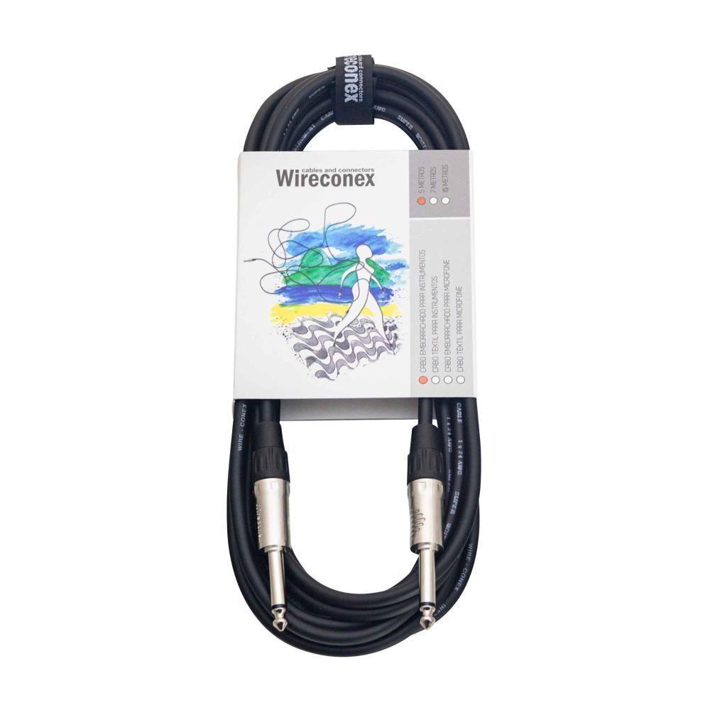 Cabo Para Instrumentos Emborrachado P10 P10 7 Metros Guiems-07 Wireconex [f108] - 2