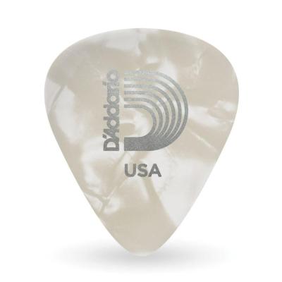 Palheta Celulóide Branca Perolada Média D Addario 1cwp4-10 [f035]