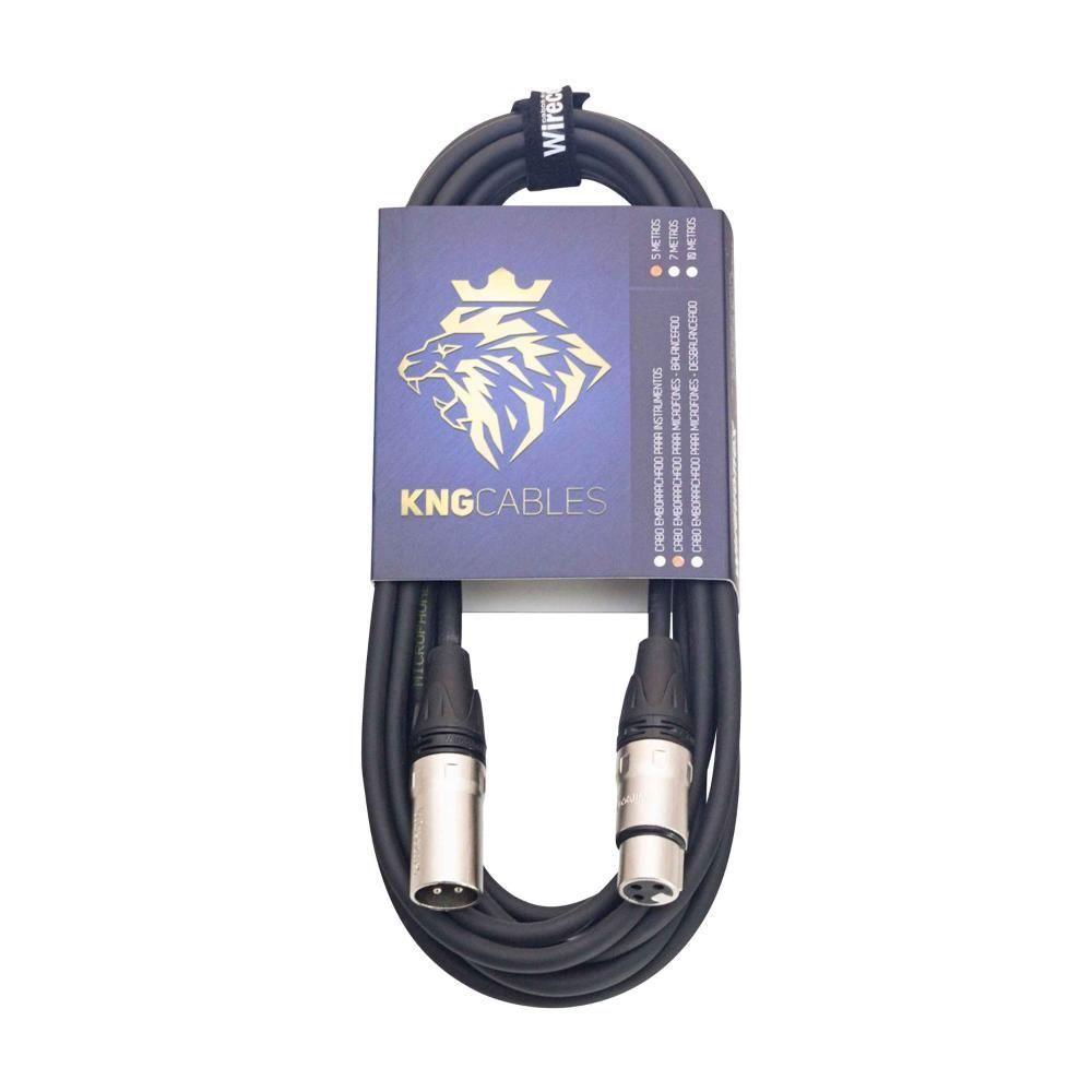 Cabo Para Microfone Balanceado Xlr Xlr 10 Metros Mcb-10 Kng Wireconex [f108] - 2