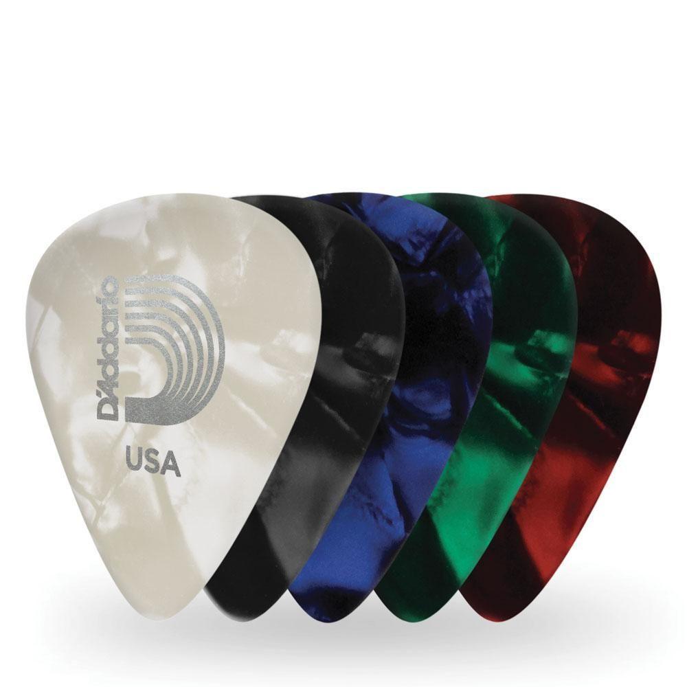 Palheta Celulóide Perolada Cores Pesada D Addario 1cap6-10 [f035] - 1
