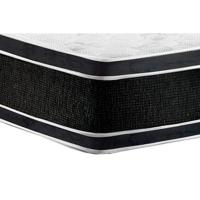 Cama Box Casal: Colchão Espuma Castor D33 Black e White Double Face + Base CRC Courano White(138x188) - 3