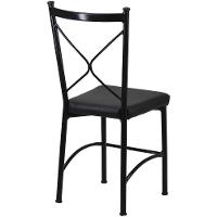 Kit 4 Cadeiras Buffet Em Alumínio Preto Com Preto - 2