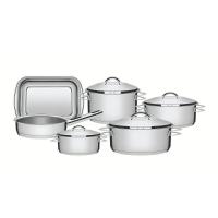 Jogo De Panelas Tramontina Solar Em Aço Inox Fundo Triplo 6 Peças Tramontina - 1