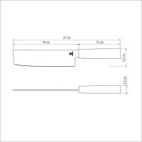 Faca Nakiri Tramontina Sushi Com Lâmina Em Aço Inox E Cabo De Nylon 7" Tramontina - 6