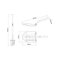 Pá De Bico Metálica Tramontina Com Cabo De Fibra 120 Cm