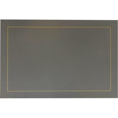 Jogo 12 Americano Classic Pu 45x30cm Chumbo