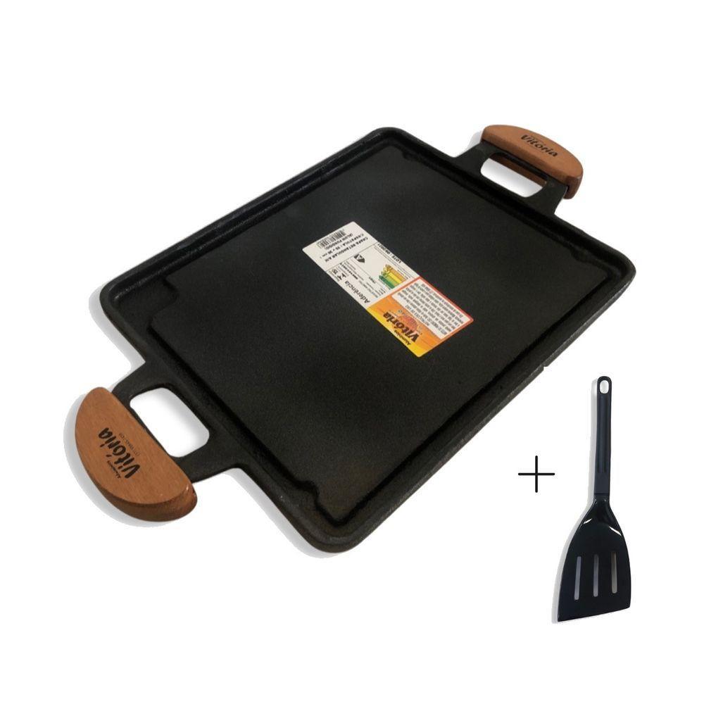 Chapa Bifeteira Antiaderente Fogão Churrasqueira Alumínio - 1