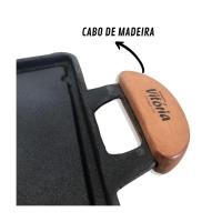 Chapa Bifeteira Antiaderente Fogão Churrasqueira Alumínio - 3