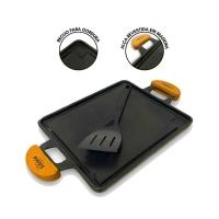 Chapa Bifeteira Antiaderente Fogão Churrasqueira Alumínio - 4