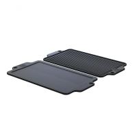 Chapa Dupla Face Slim Em Ferro Fundido Lisa Grelhada 38x23cm - 2