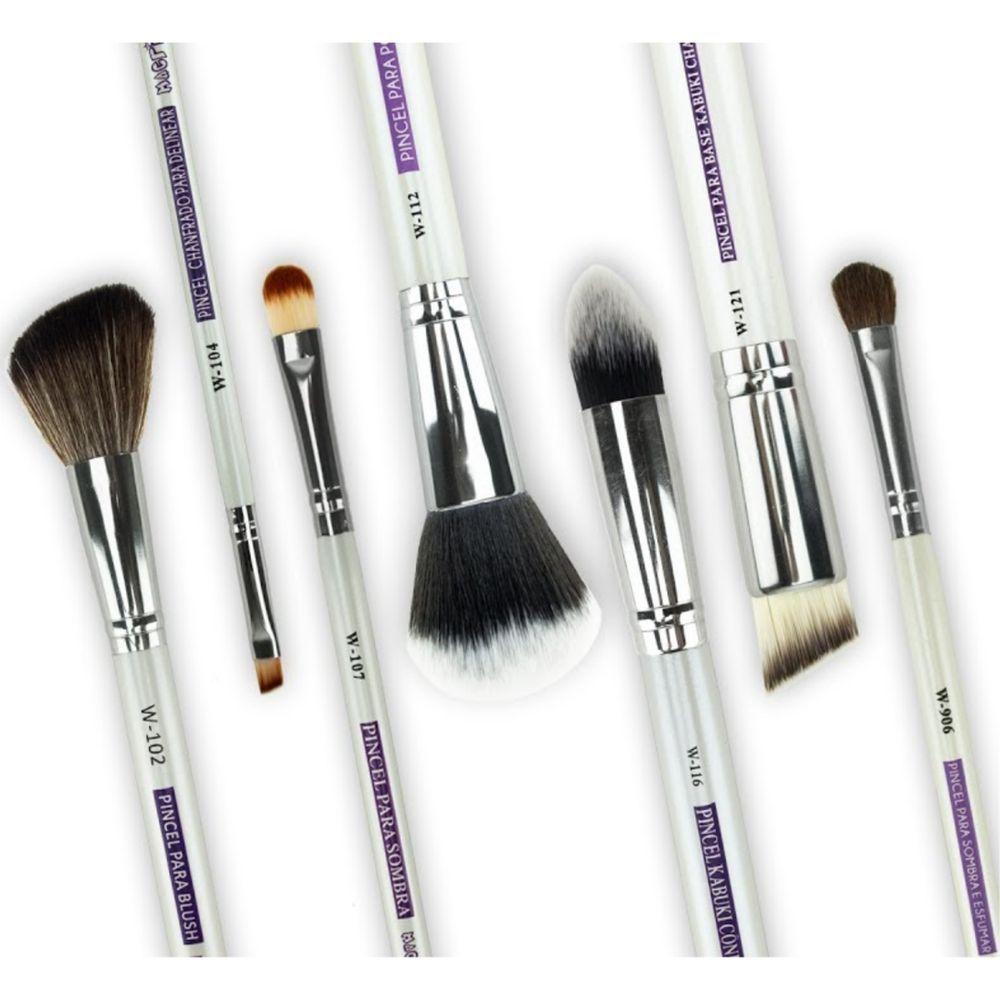 Macrilan Pincel Duplo Escova E Chanfrado Profissional W136 - 1