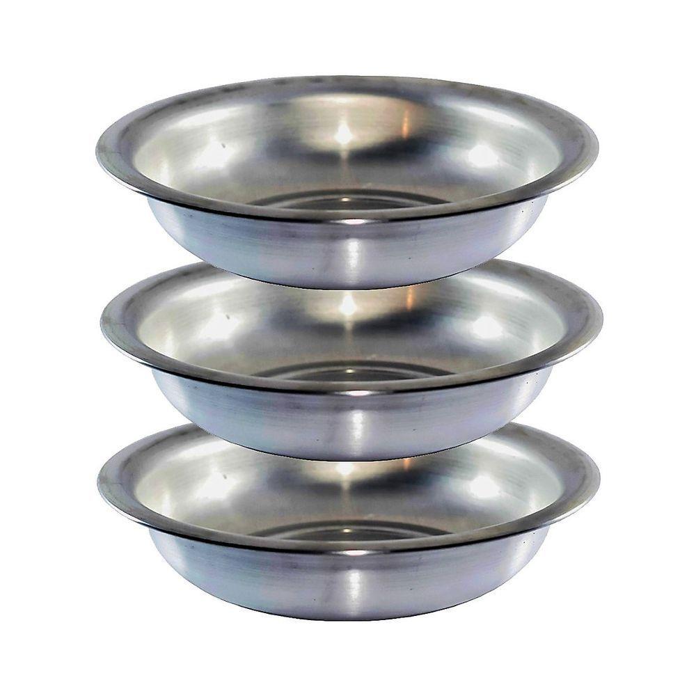 Conjunto Kit Bacia Alumínio Redonda Banho Assento 3 Peças N1 - 1