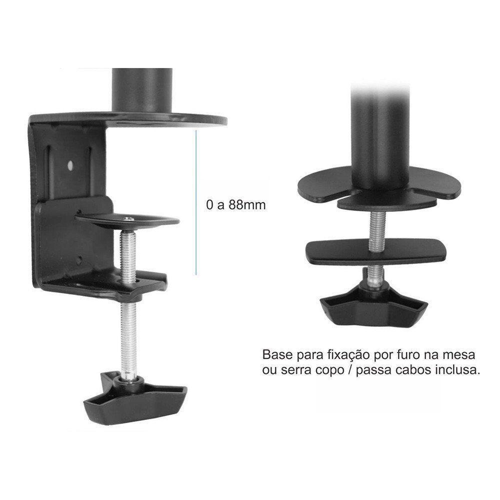 Suporte Articulado Para 2 Monitores 13 A 32 Px-08 Pix - 3