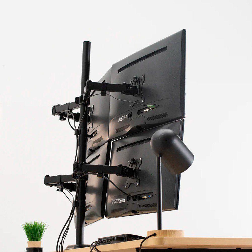 Suporte Articulado 4 Monitores Com Base V48n Central Suportes - 2