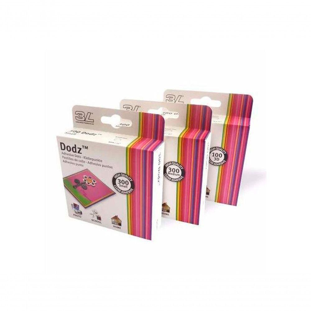 Adesivo Dupla Face Dodz 3 D Grande Extra Forte 100 Adesivos - 1