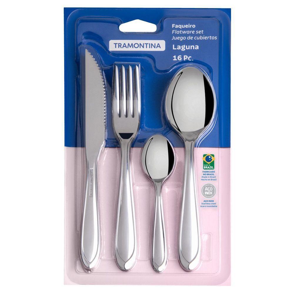 Faqueiro Jogo De Talheres 16 Peças Inox Laguna Tramontina - 1