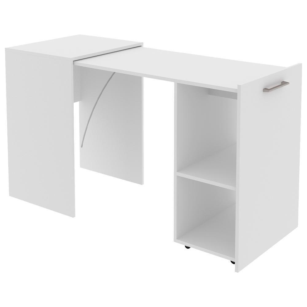 Escrivaninha Multiuso Retratil 2 Nicho Me4170 Branco Tecno Mobili Branco - 1