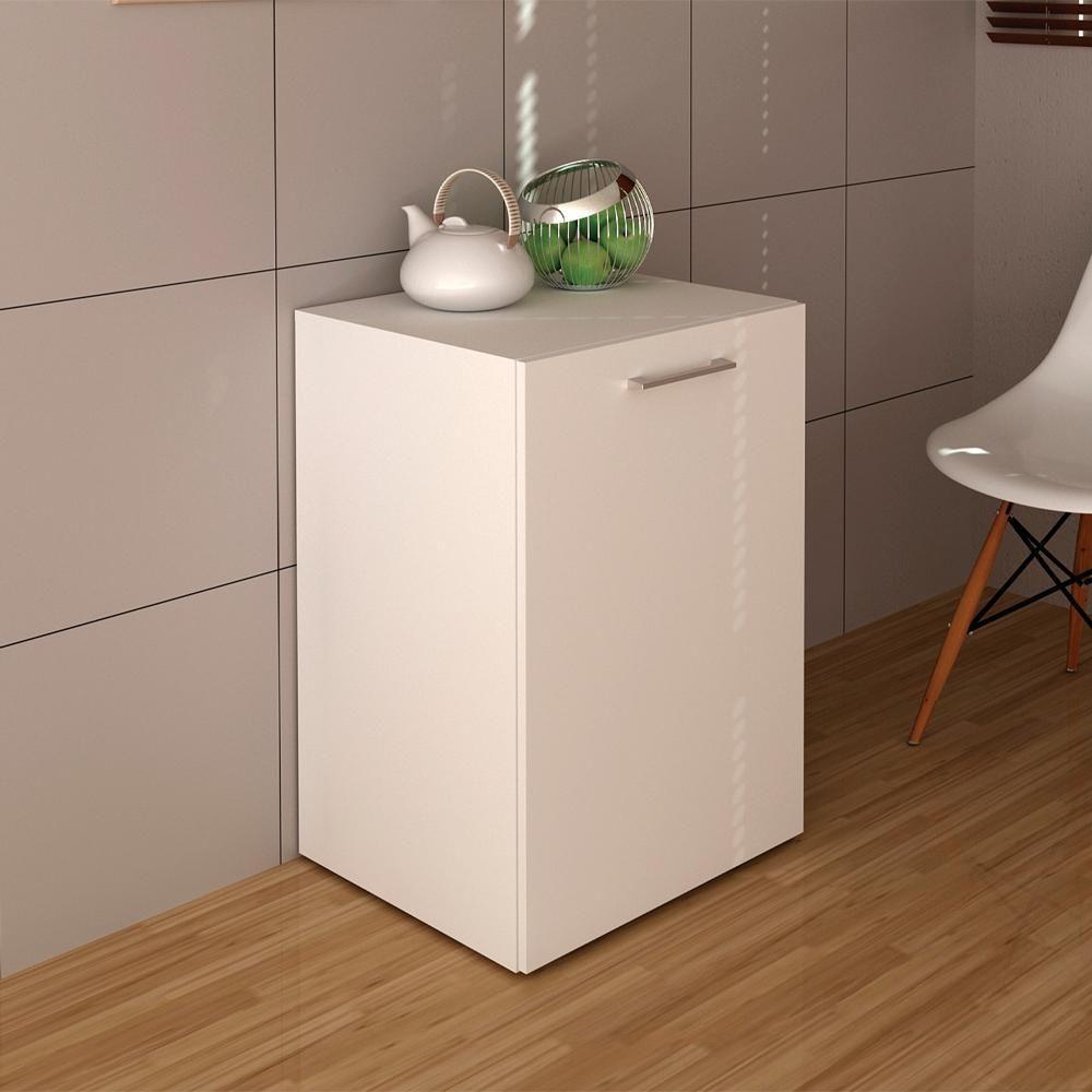 Escrivaninha Multiuso Retratil 2 Nicho Me4170 Branco Tecno Mobili Branco - 4