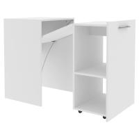 Escrivaninha Multiuso Retratil 2 Nicho Me4170 Branco Tecno Mobili Branco - 6