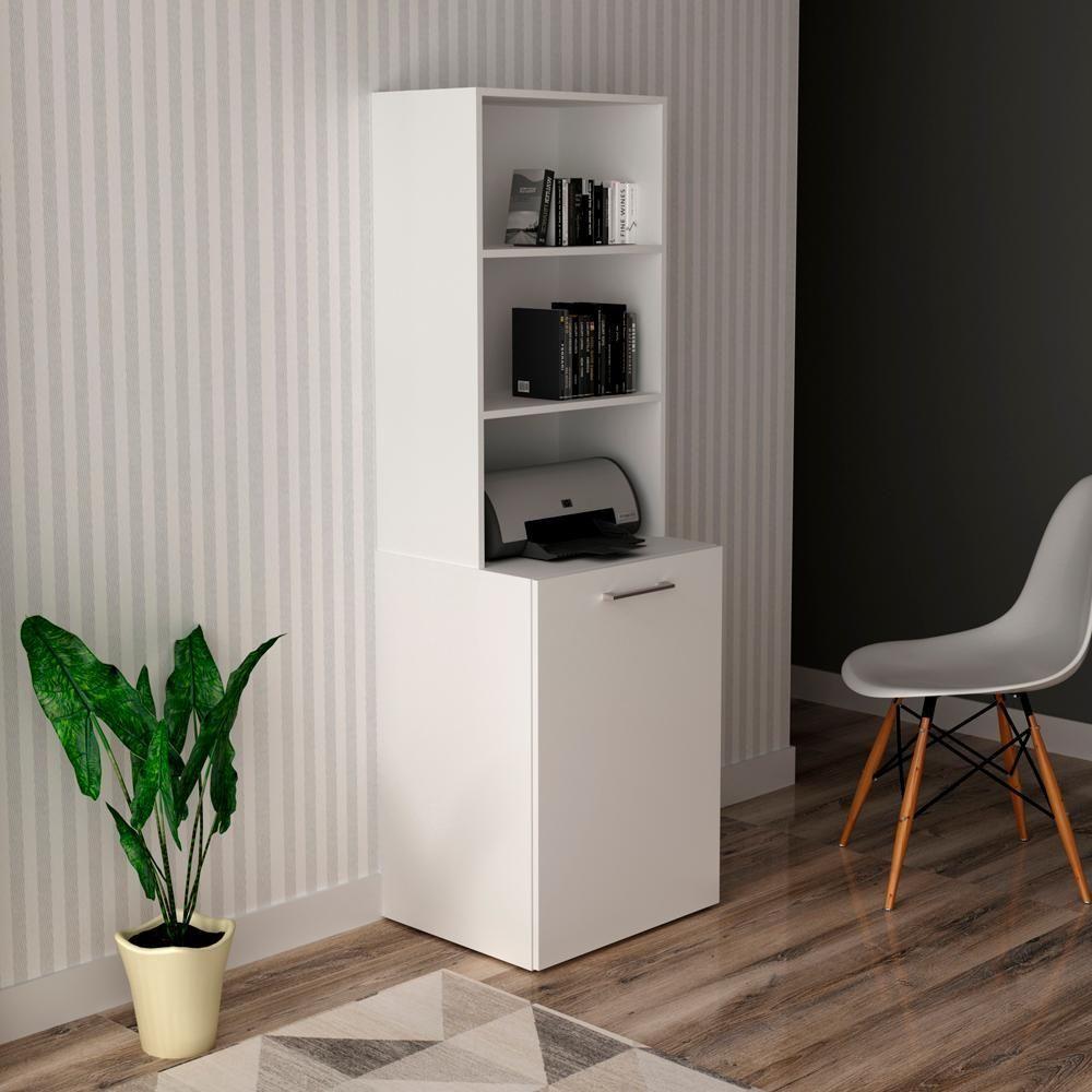 Armario Escrivaninha Multiuso Retratil 5 Nicho Me4171 Branco Tecno Mobili Branco - 9