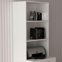 Armario Escrivaninha Multiuso Retratil 5 Nicho Me4171 Branco Tecno Mobili Branco