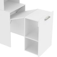 Armario Escrivaninha Multiuso Retratil 5 Nicho Me4171 Branco Tecno Mobili Branco - 6