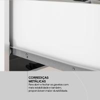 Comoda Sapateira 2 Portas 4 Gavetas 4270 Branco Demobile Branco - 2