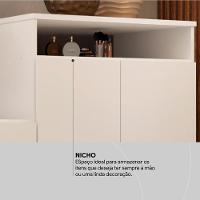 Comoda Sapateira 2 Portas 4 Gavetas 4270 Branco Demobile Branco - 6