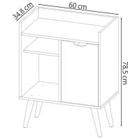 Aparador Balcao Bar Cantinho Do Cafe Multiuso Ap2310 Branco Tecno Mobili Branco - 6