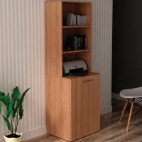 Armario Escrivaninha Multiuso Retratil 5 Nicho Me4171 Amendoa Tecno Mobili Amendoa - 3