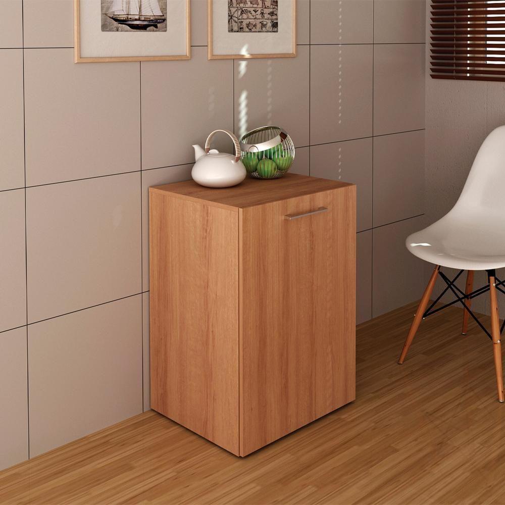 Escrivaninha Multiuso Retratil 2 Nicho Me4170 Amendoa Tecno Mobili Amendoa - 2