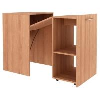 Escrivaninha Multiuso Retratil 2 Nicho Me4170 Amendoa Tecno Mobili Amendoa