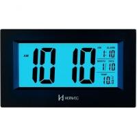 Relógio Despertador Digital Luz Noturna Preto Herweg 2972 Preto - 1