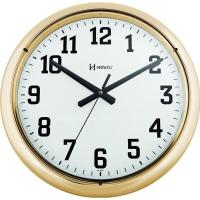 6128s Relógio Parede 40cm Cromado Sem Barulho Silencioso Dourado - 1